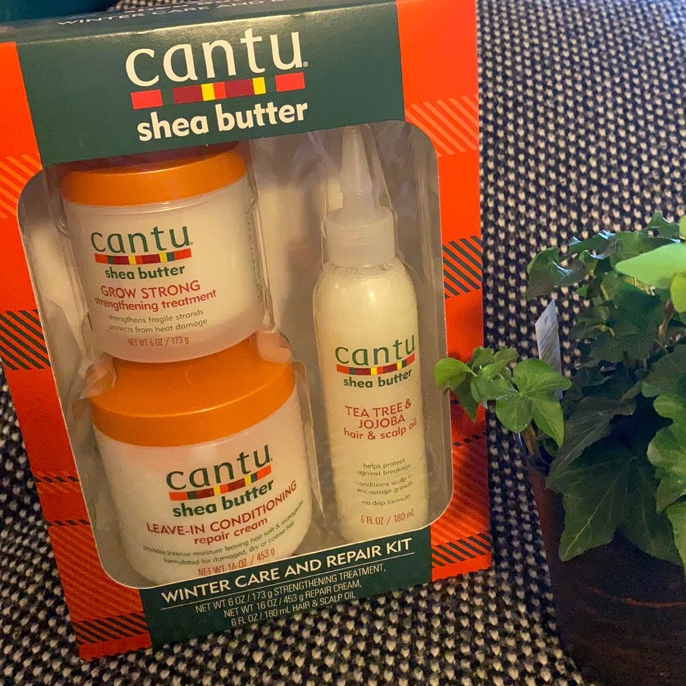 Cantu Shea butter winter hair care and repair kit